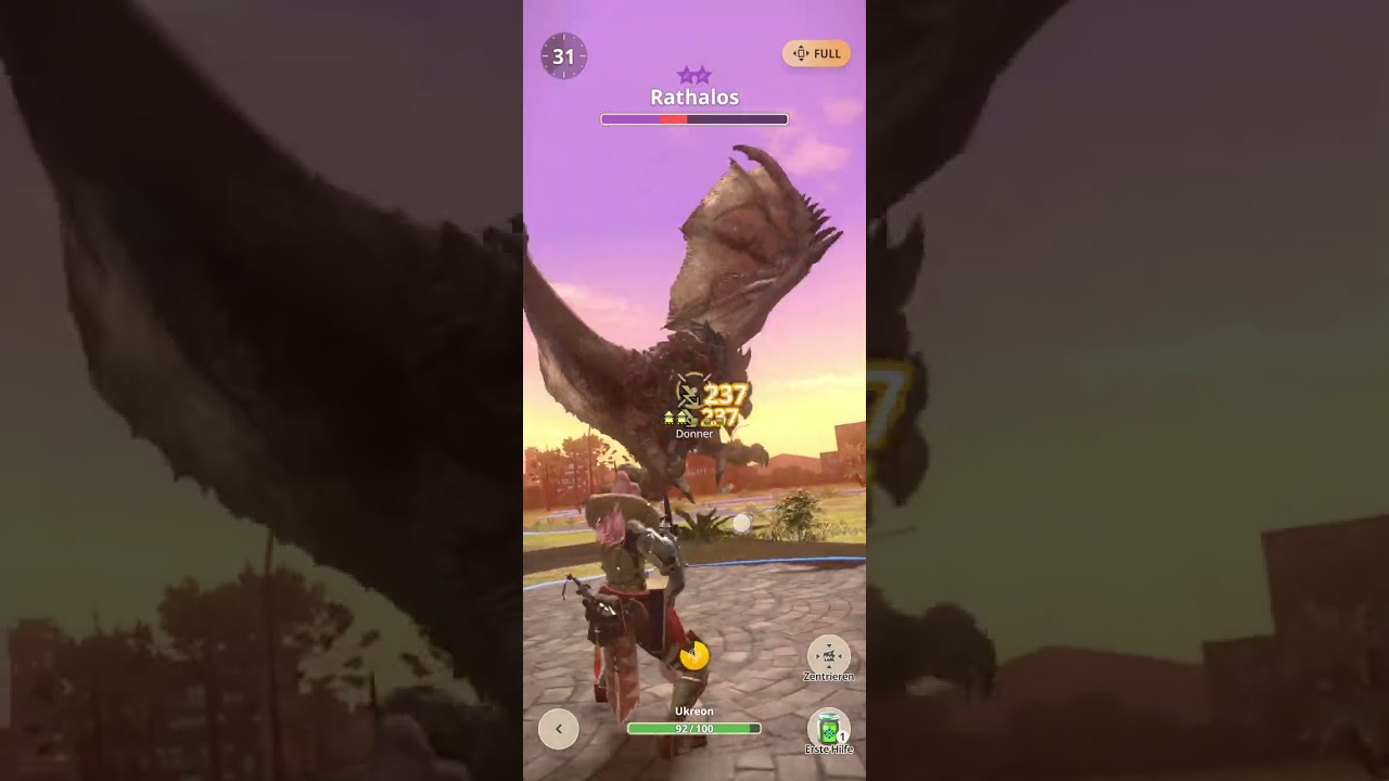 Rathalos  Stufe 7 Dringender Quest der Weg zu Stufe 8 ;)