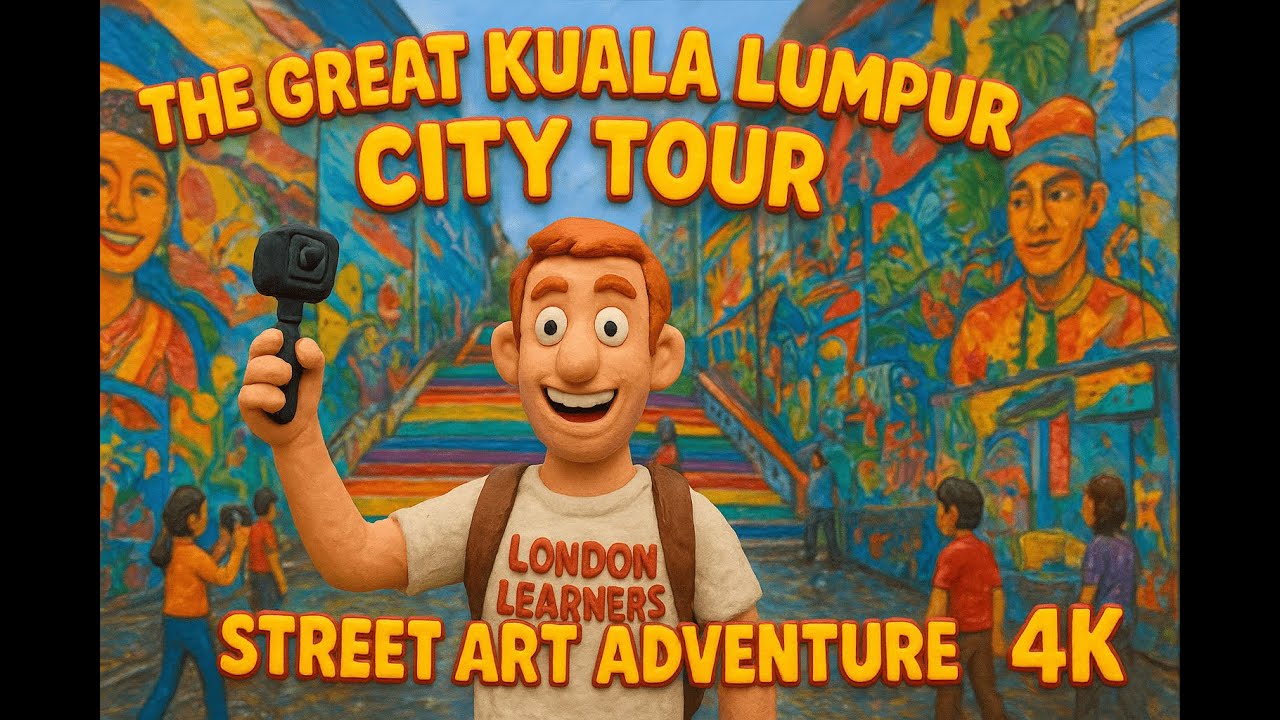 London Learners to a Street Art Adventure in Chinatown, Kuala Lumpur, Malaysia in 4k!