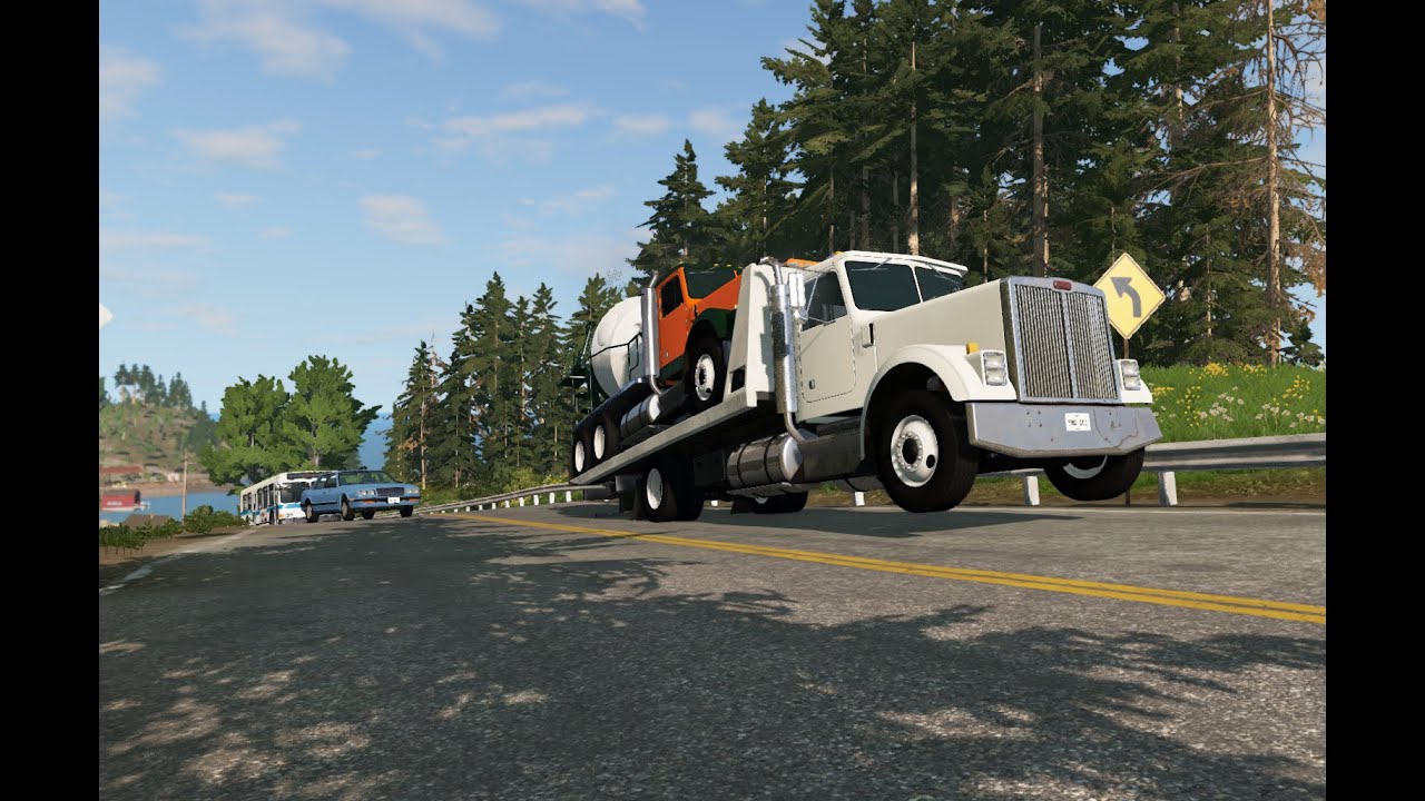 BeamNG Drive: Тяжелая работенка. / BeamNG Drive: Hard work.