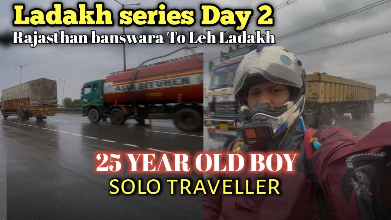 Ladakh Series Day 2 | Rajasthan Banswara to Leh | Solo Bike Ride | Chandigarh to Murthal 416 KM#leh 