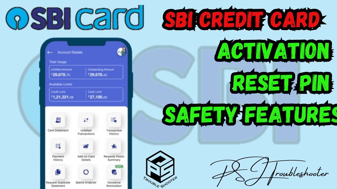 Activate SBI Credit Card | Generate SBI Credit Card Pin Online | By SBI Card App