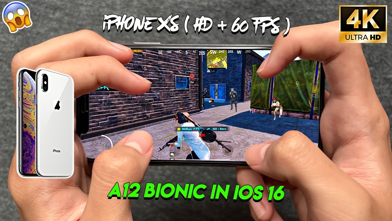 iPhone XS PUBG TEST in iOS 16 with ( HD + 60 FPS ) 🔥 | iPhone XS TEST in 2023 with BEST GRAPHIC 😍