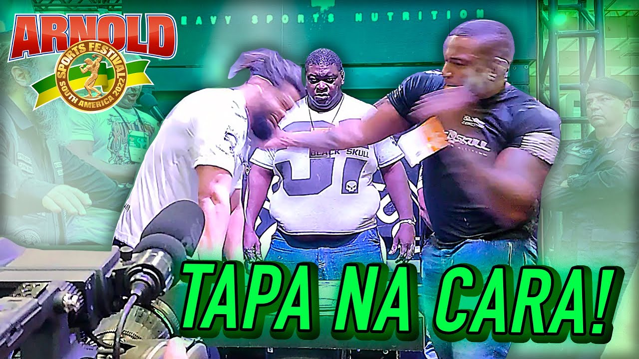 Campeonato de TAPA NA CARA na estande da Black Skull no Arnold South America Festival | Nave 51