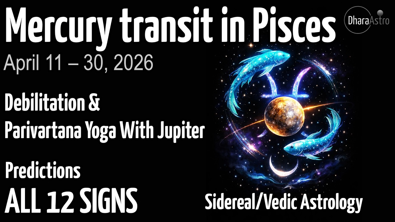 Транзит Меркурия в Рыбах 2026 | Прогнозы для всех 12 знаков | Ведическая астрология