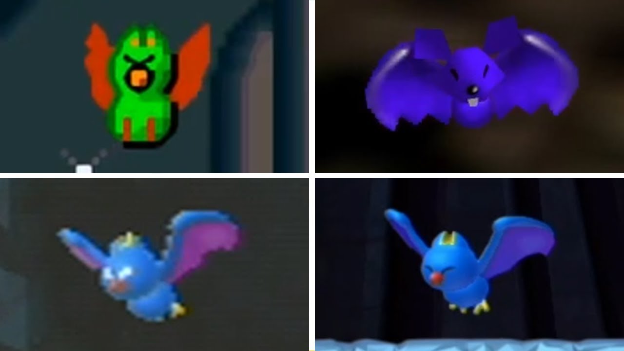 Evolution of - Swoop in Super Mario Games