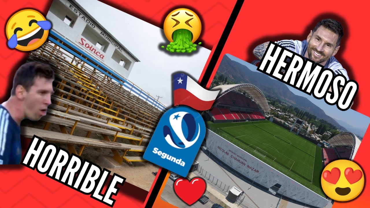 TOP 16: Estadios Más LINDOS🥰 De La SEGUNDA DIVISION CHILENA🇨🇱 2023| ¿Puros Estadios Incompletos? 🤔⚽