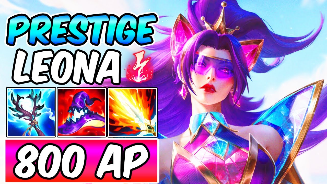 PRESTIGE LEONA BATTLE LION MYTHIC | AP LEONA GAMEPLAY | New Build & Runes | League of Legends
