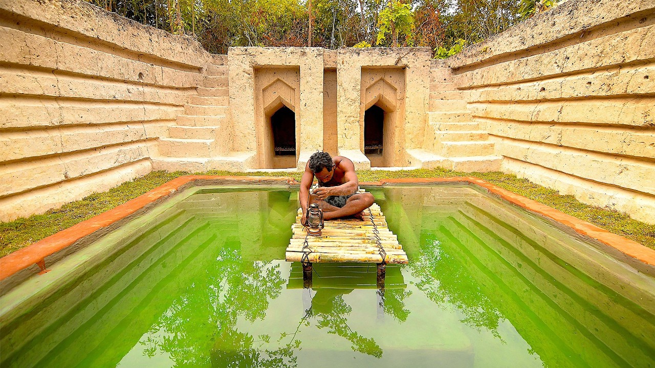 60 Days Build Millionaire Underground Swimming Pool House