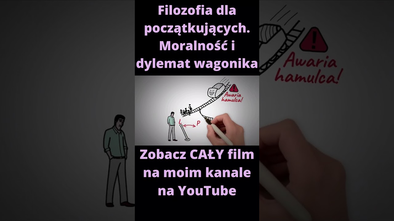 Filozofia dla początkujących. Moralność i dylemat wagonika #filozof #filozofia #mądrość #książki