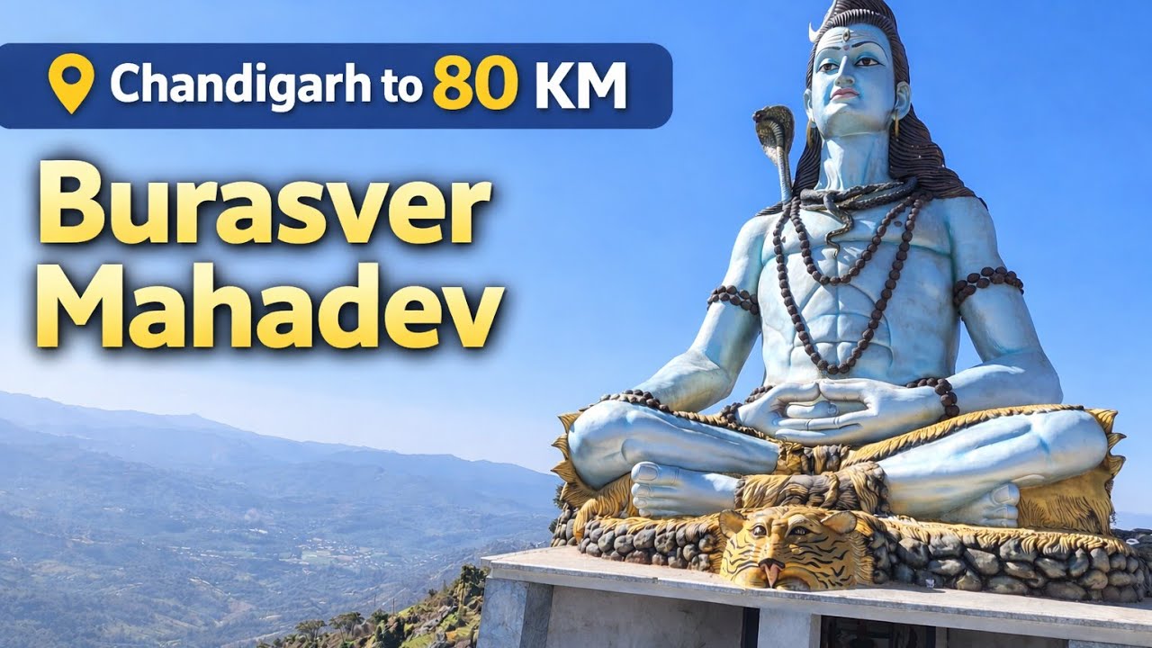 Burasver Mahadev | 80KM from Chandigarh | Epic Hill Ride 🏍️#ChandigarhToBurasver#80KMride#TempleRide
