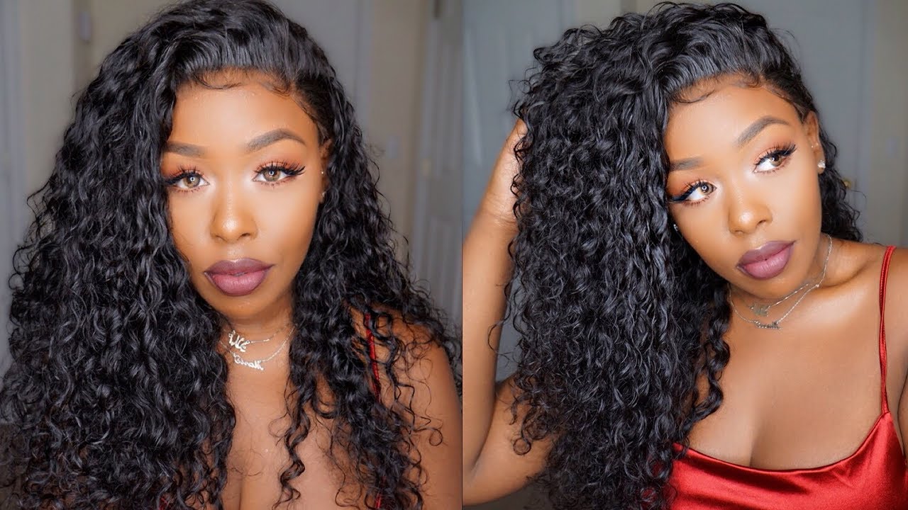 Glueless, Elastic band Security! Realistic Hairline, Poppin Curls + Wig GIVEAWAY Ft. OMGQueenhair