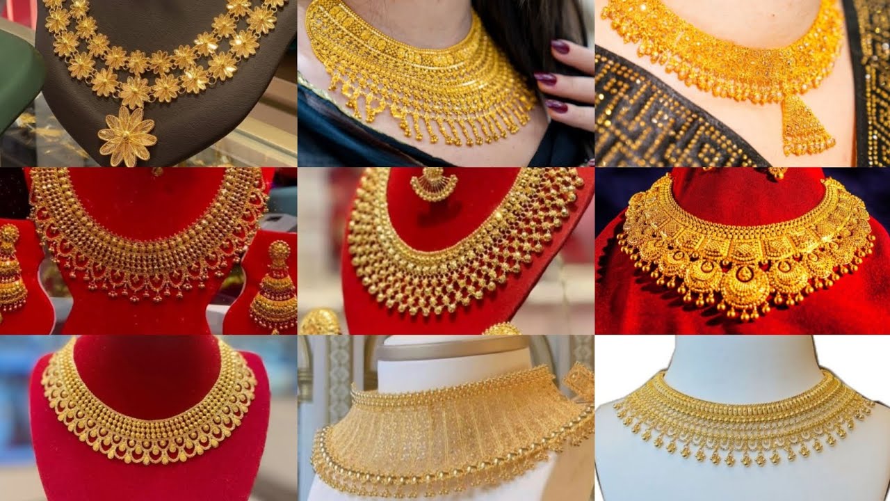 Beautiful jewelery design for womens. Amazing gold jewelry sets ♥️🥰❤️
