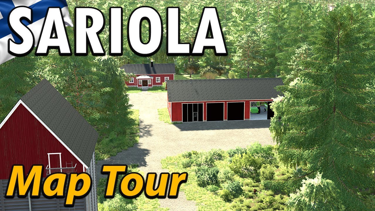 ТУР ПО КАРТЕ САРИОЛА | МАСШТАБНОЕ АГРОЛЕСНОЕ ХОЗЯЙСТВО 🌲🌳🚜 | FS22 | GRAINMAN TRAVELS ✈️