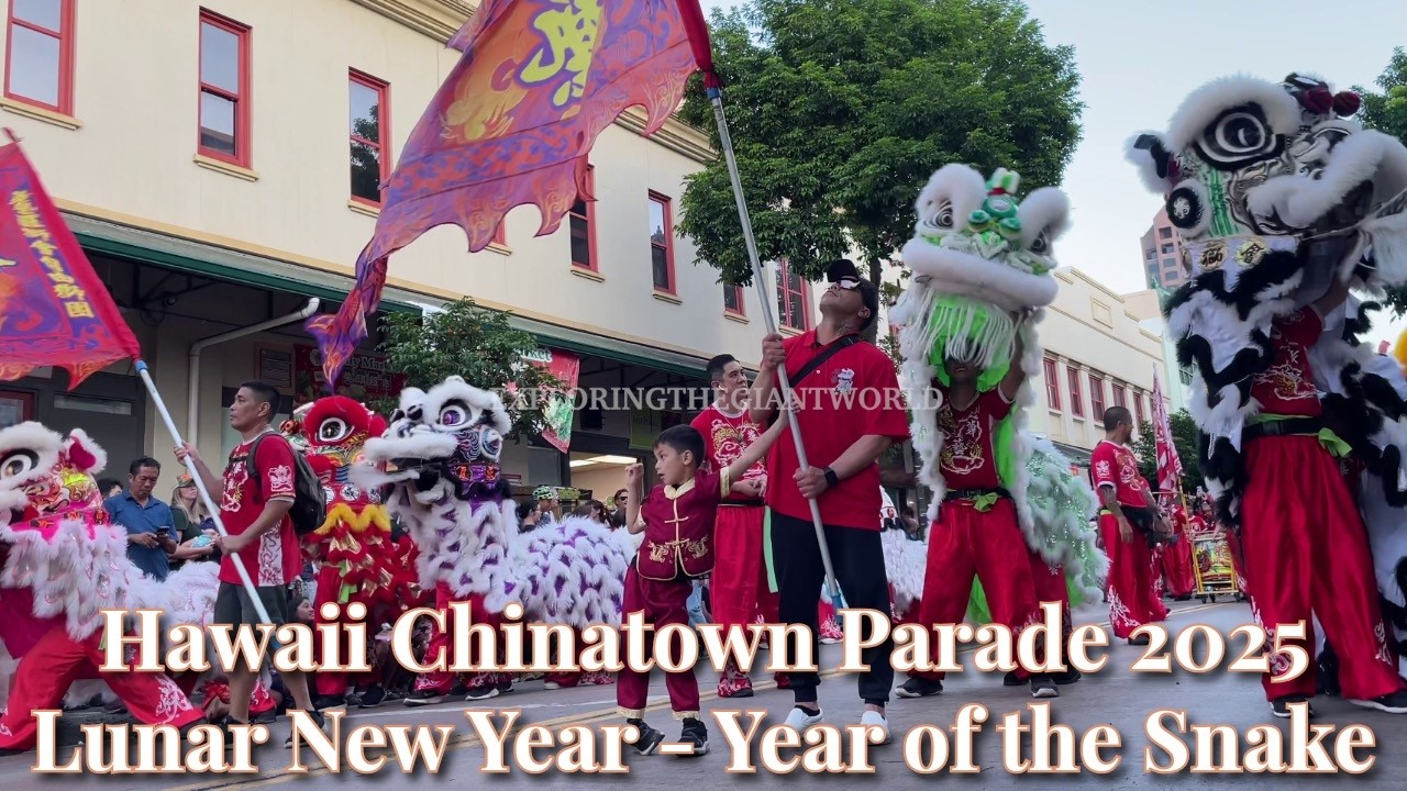 Hawaii Lunar New Year Parade 2025 ~ Honolulu Chinatown Year of the Snake [4K]