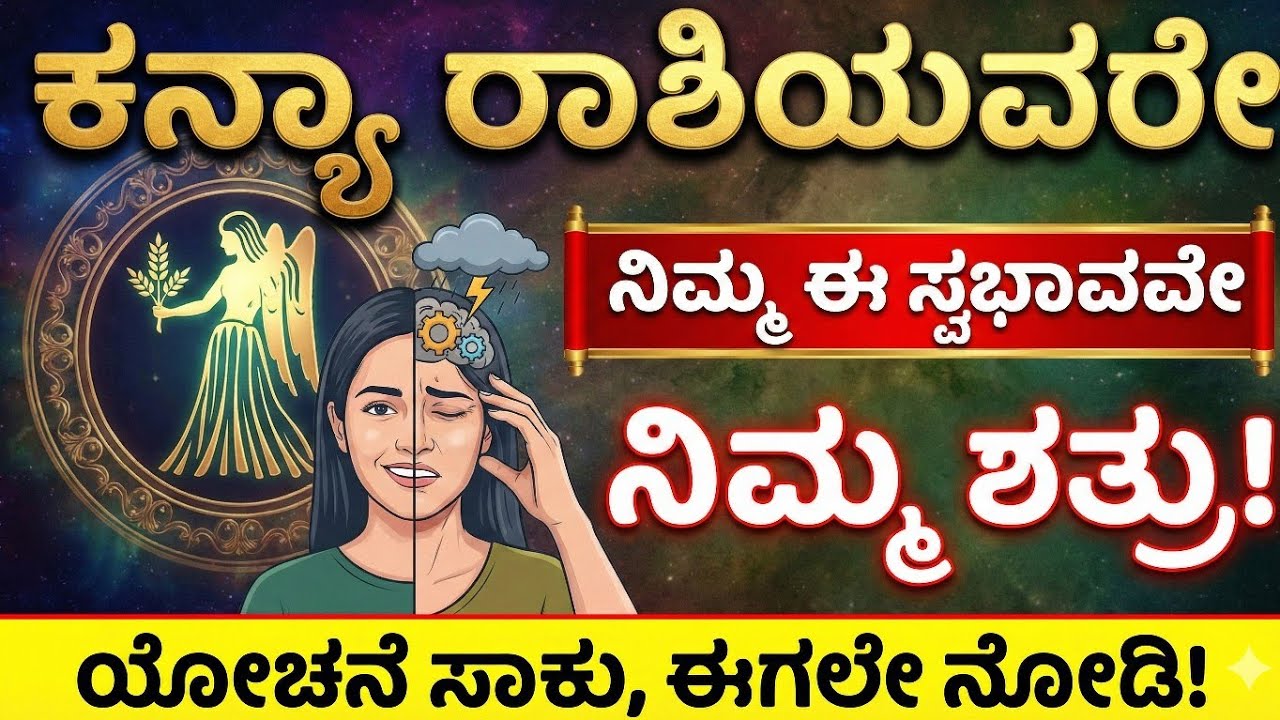 ಕನ್ಯಾ ರಾಶಿಯವರೇ, ಈ 3 ತಪ್ಪುಗಳೇ ನಿಮ್ಮ ಶತ್ರು! | Kanya Rashi (Virgo) Life Changing Video in Kannada