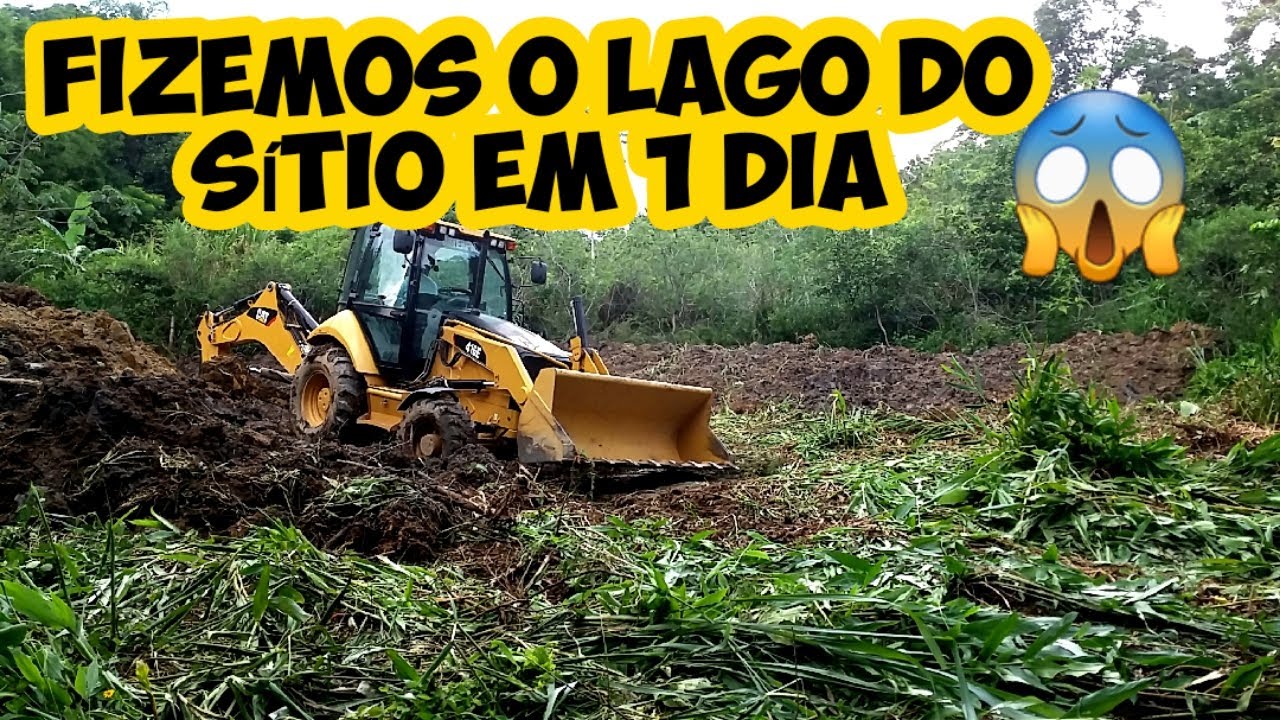 CONSTRUÇÃO DO LAGO DO SÍTIO/CONSTRUÍDO EM 1 DIA/Bora pra Roça?