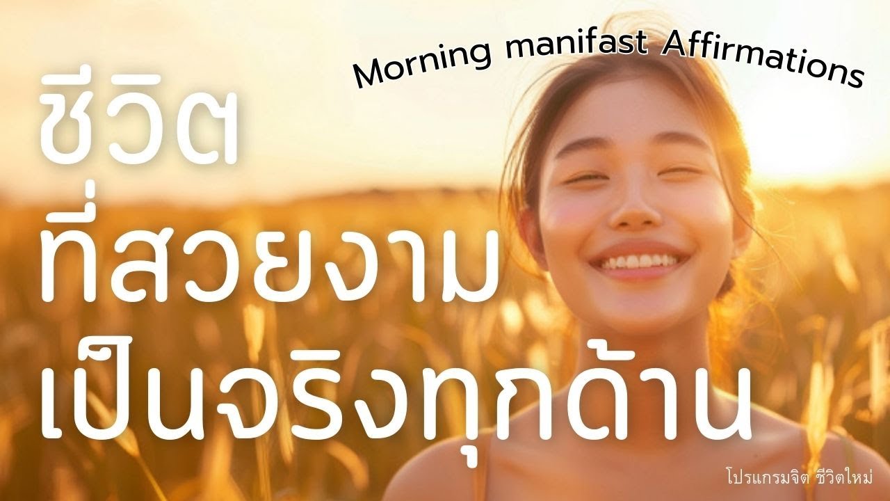 ชีวิตที่สวยงาม เป็นจริงทุกด้าน | Morning Manifest Affirmations 21 วัน | โปรแกรมจิต ชีวิตใหม่