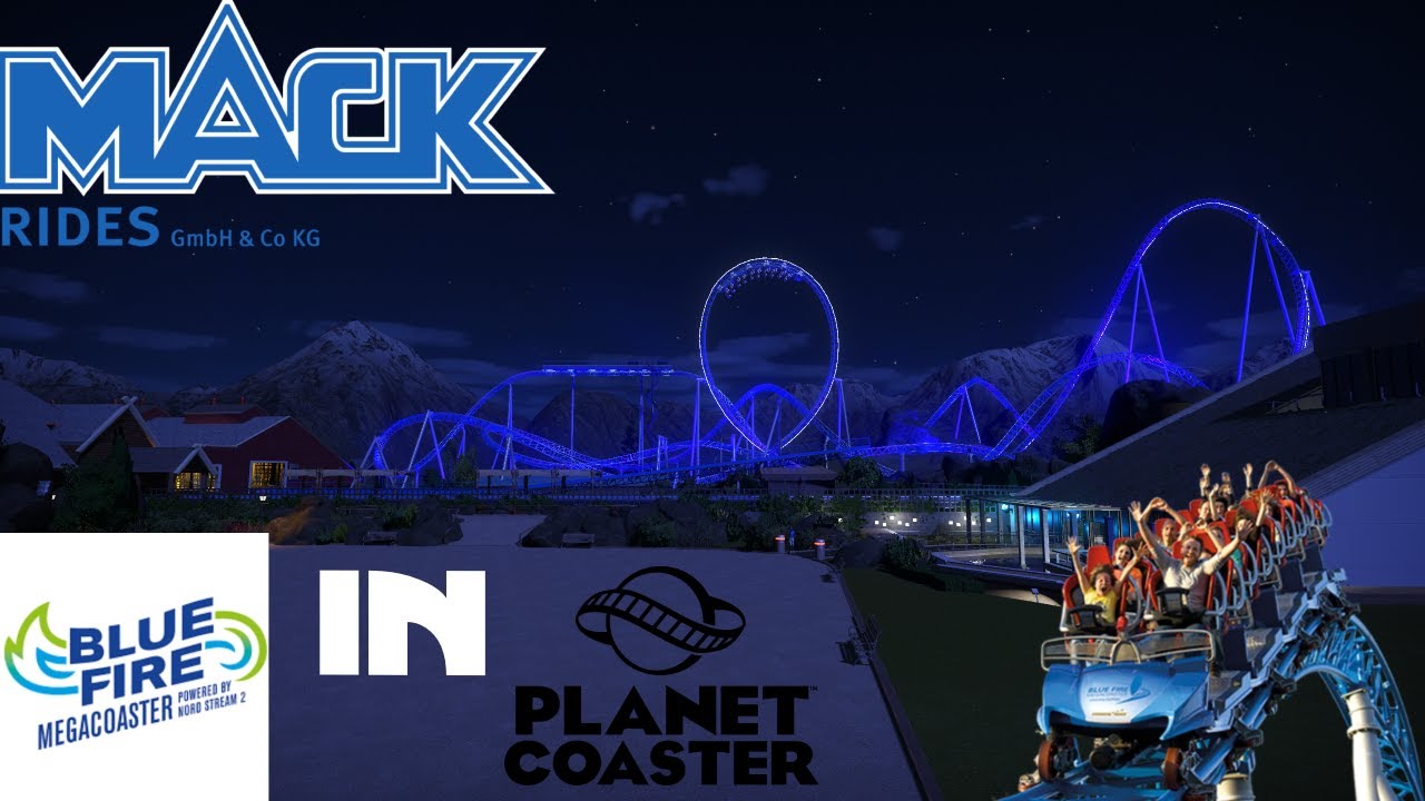 Blue Fire Megacoaster 1:1 in Planet Coaster l Elchy