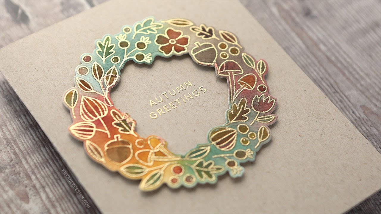 Autumn Wreath Watercoloring