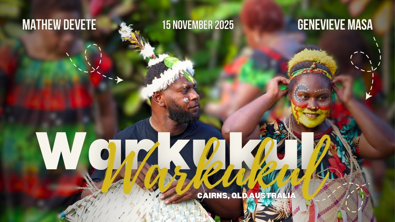 Mathew Devete & Genevieve Masa's Warkukul (Traditional Engagement) in Cairns, QLD