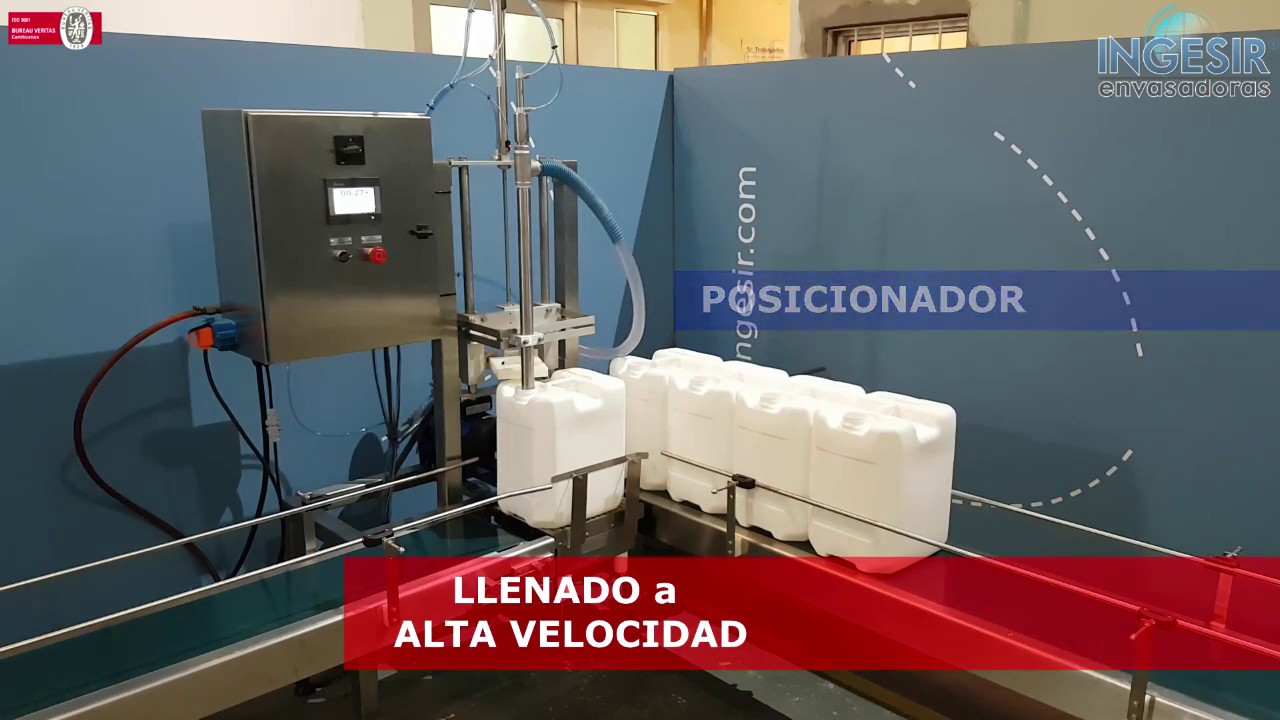 Llenadora automática de bidones de 20 litros - Argentina
