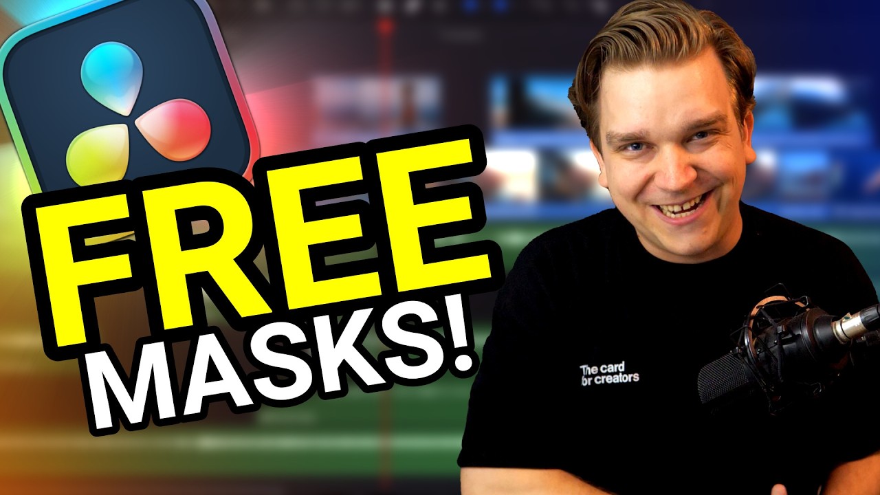 I Made FREE Masks for the DaVinci Resolve Edit Page. You're Welcome.