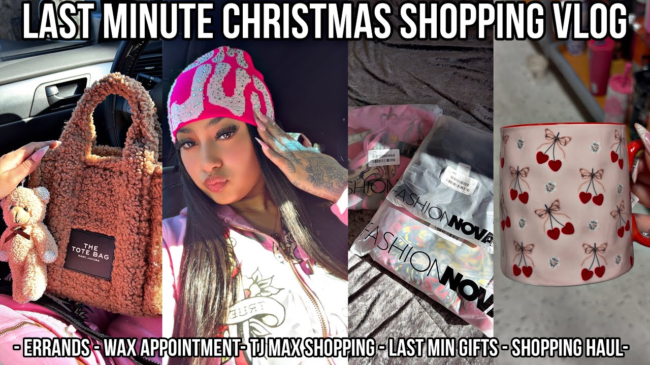 COME LAST MINUTE CHRISTMAS SHOPPING WITH ME *tj max shopping, fashionova haul, errands*