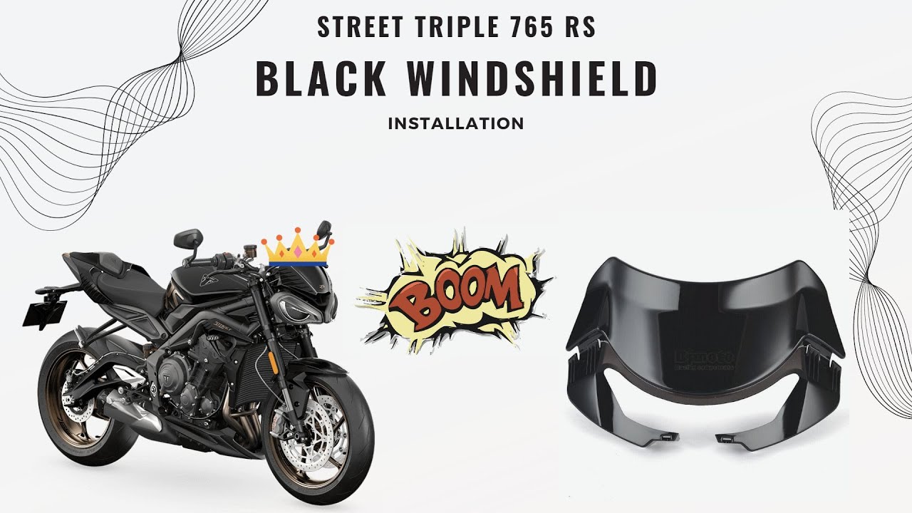 How to install windscreen on Triumph Street Triple 765 RS