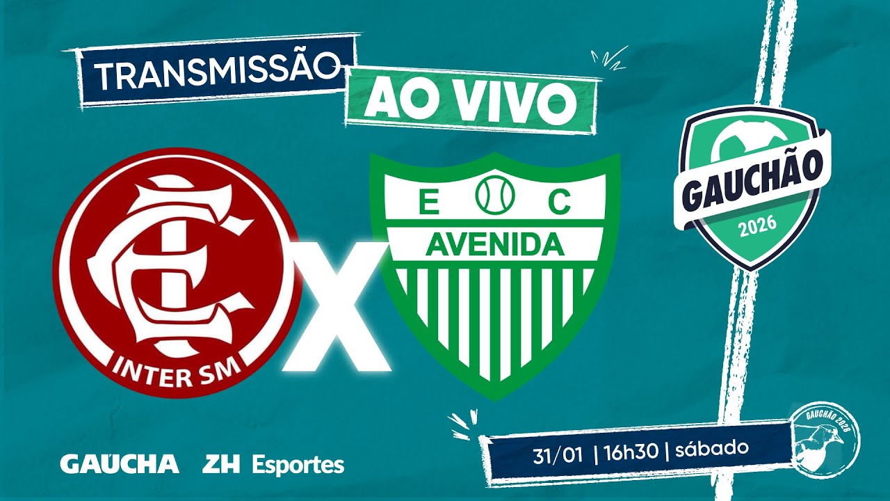 AO VIVO COM IMAGENS: INTER-SM x AVENIDA | GAUCHÃO 2026 | 31/01/2026