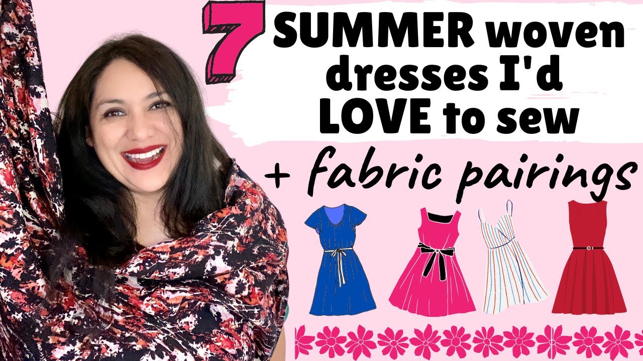 I'd sew THESE 7 WOVEN DRESSES tomorrow + PLUS gorgeous fabric pairings. Inspiration for you and me.