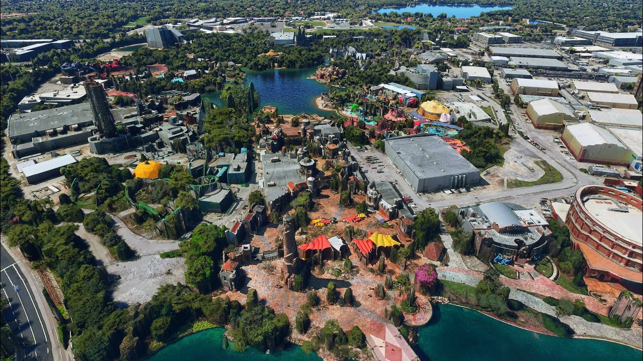 Flying Over Universal Studios Orlando! | Microsoft Flight Simulator 2020