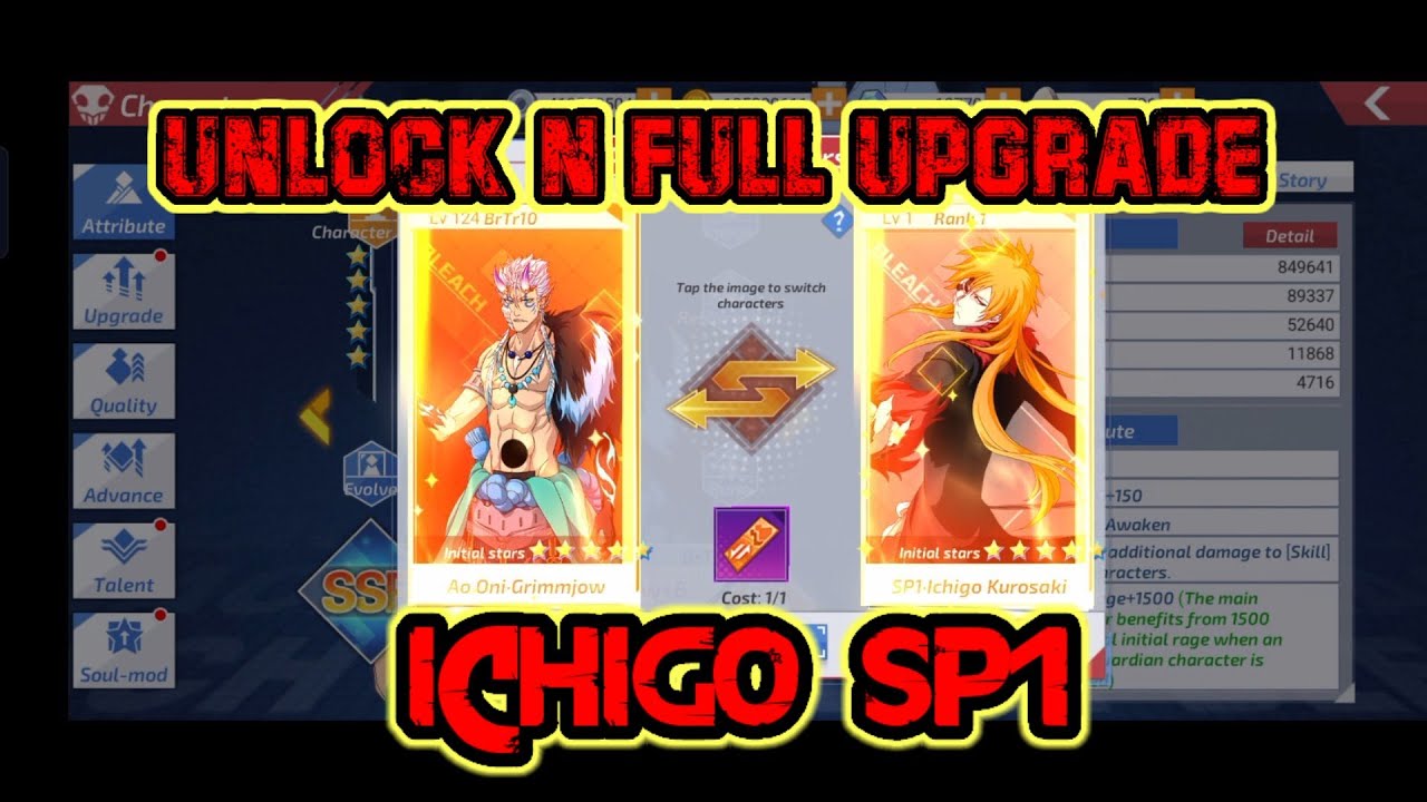 Pyramid Yachiru+Unlock n full upgrade SP1 ichigo, hmmm sniff..sniff.. road to 1B 👻