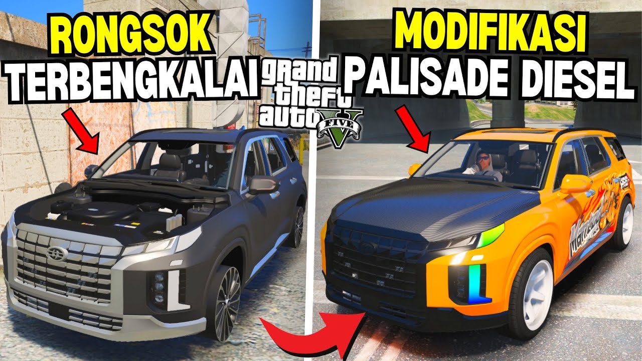 Aku Menemukan Mobil Palisade Diesel Langka Rongsok Terbengkalai di Kota - GTA 5 MOD