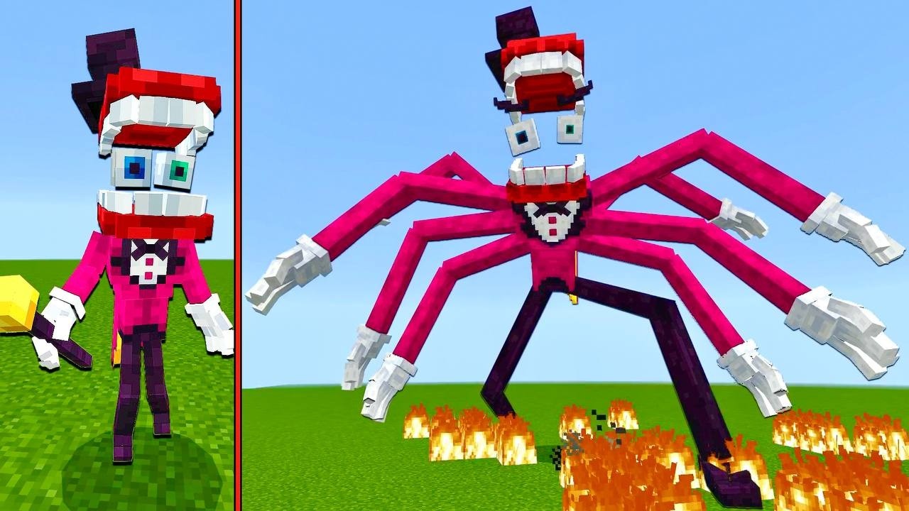 Аддон НА УДИВИТЕЛЬНЫЙ ЦИФРОВОЙ ЦИРК В МАЙНКРАФТ The Amazing Digital Circus Minecraft