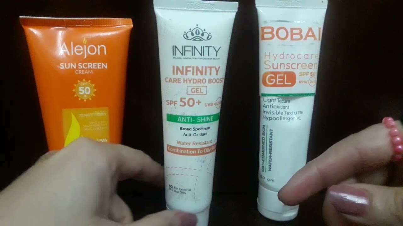 تجربتى لصن سكرين بوباى جل/انفنتى جل/ اليجون /bobai gel/infinity gel/alejonورأى فيهم 👍🤔