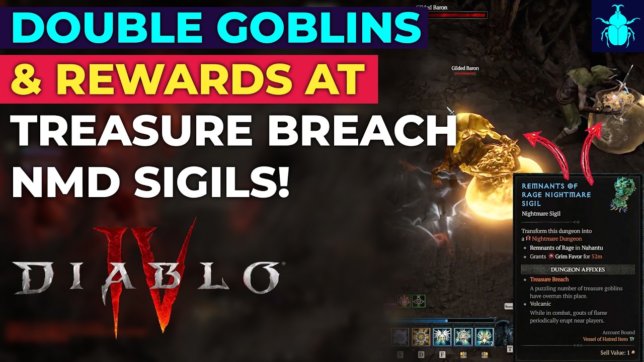 Diablo 4: Удвоение количества гоблинов и наград за использование печатей в событии «Прорыв сокров...