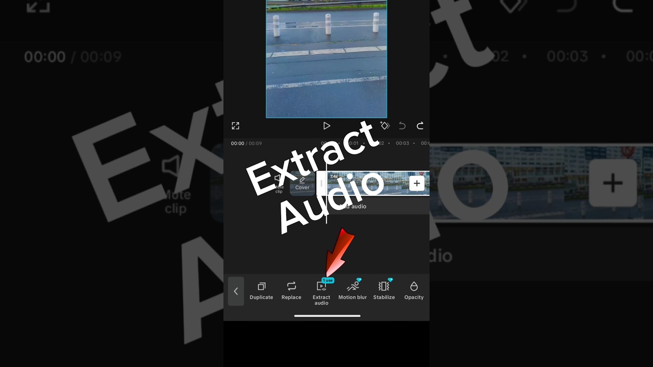 Extract audio from video in capcut | remove audio from video in capcut #capcut