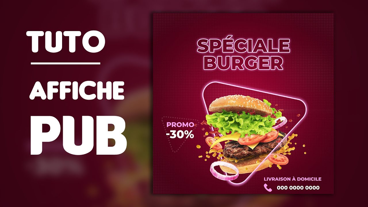 Tutoriel Photoshop – Comment faire une affiche publicitaire en 18 min