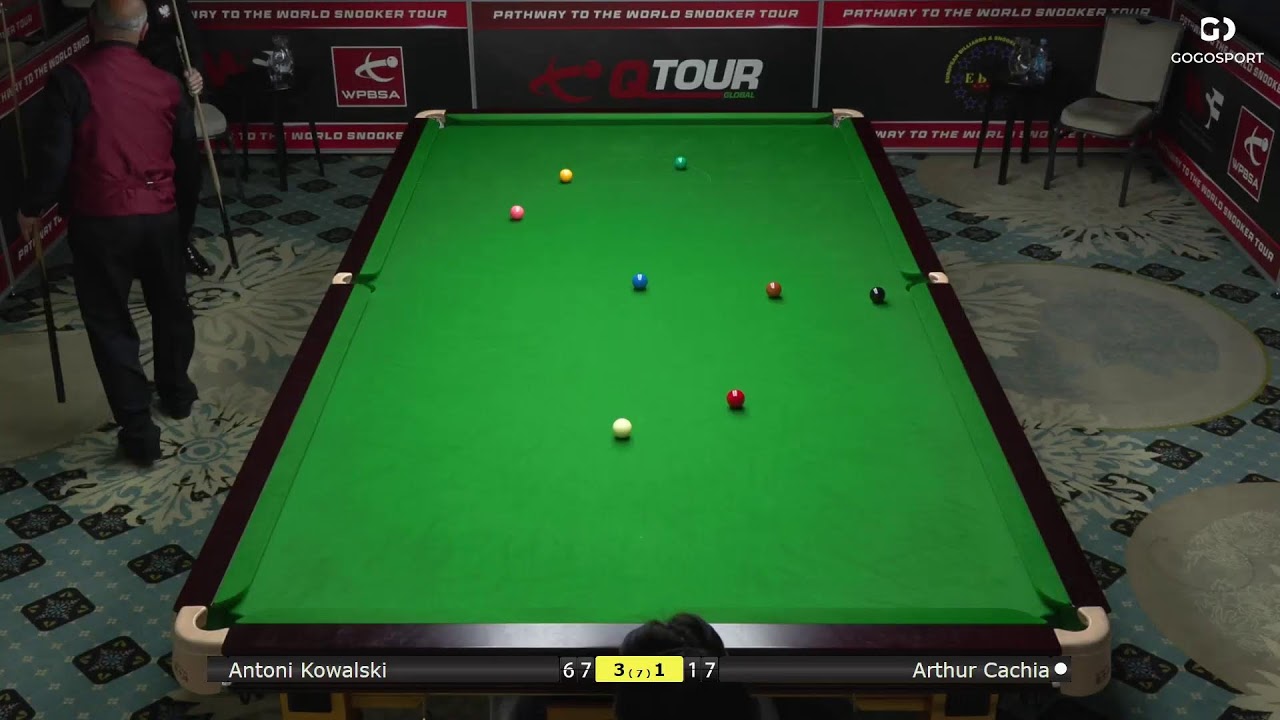 European Snooker Championships - Men Last 64: Antoni Kowalski vs Arthur Cachia