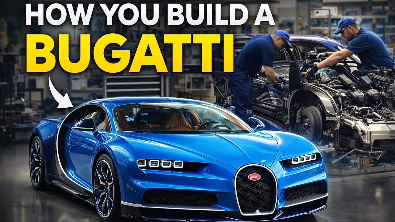 How a $3 Million Bugatti Chiron is Built by Hand (500 Craftsmen, 6 Months, 1,500 HP)