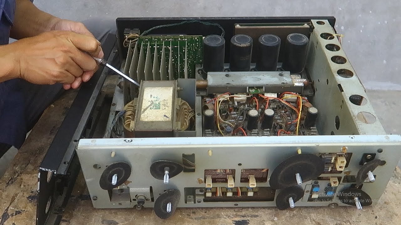 SANSUI AU D607G integrated amplifier restoration //  Repair & revive faulty SANSUI power amp