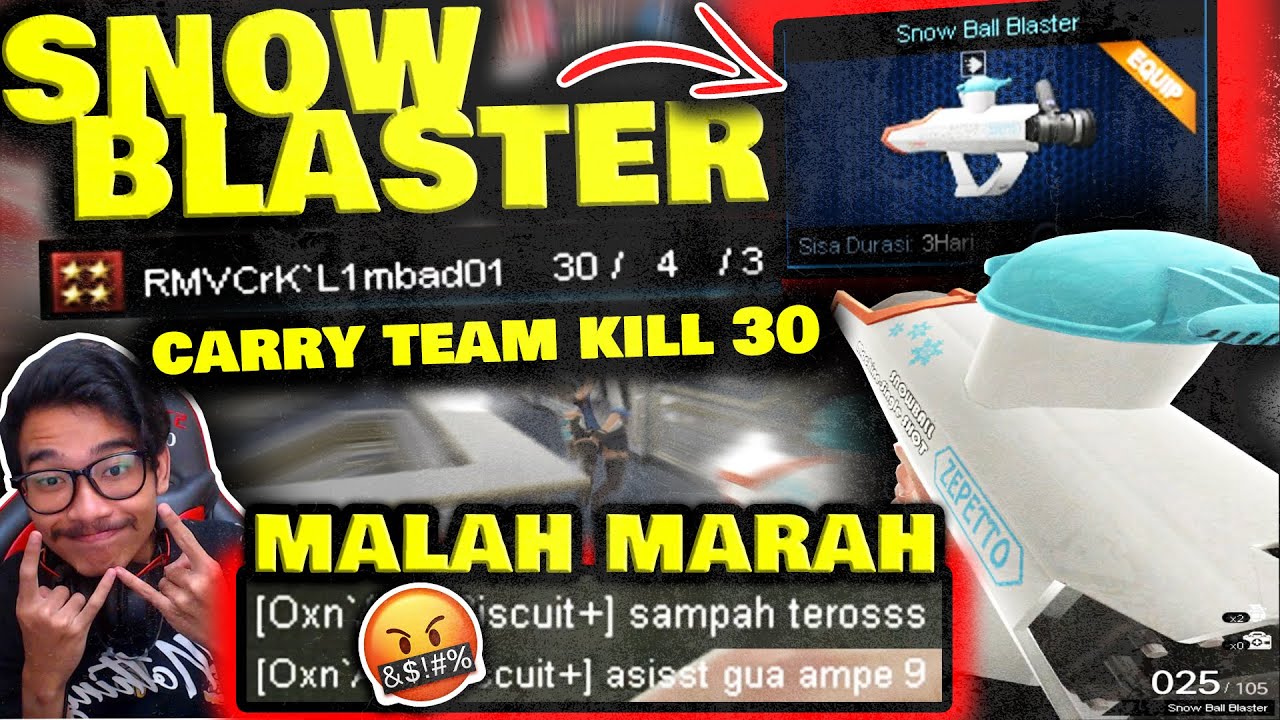 DI-CARRY SAMPE KILL 30 MALAH DIMAKI!! ANEH BET BOCIL 😡😡 // Gameplay Point Blank Zepetto Indonesia