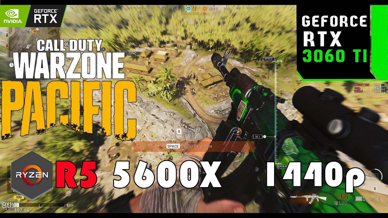 Call of duty : Warzone Pacific ( Caldera  )| Benchmark | RTX 3060 TI + R5 5600x - 1440p | DLSS ON