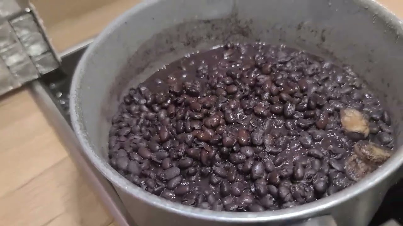 Receita Feijaõ preta com arroz. Ficou Uma delicia