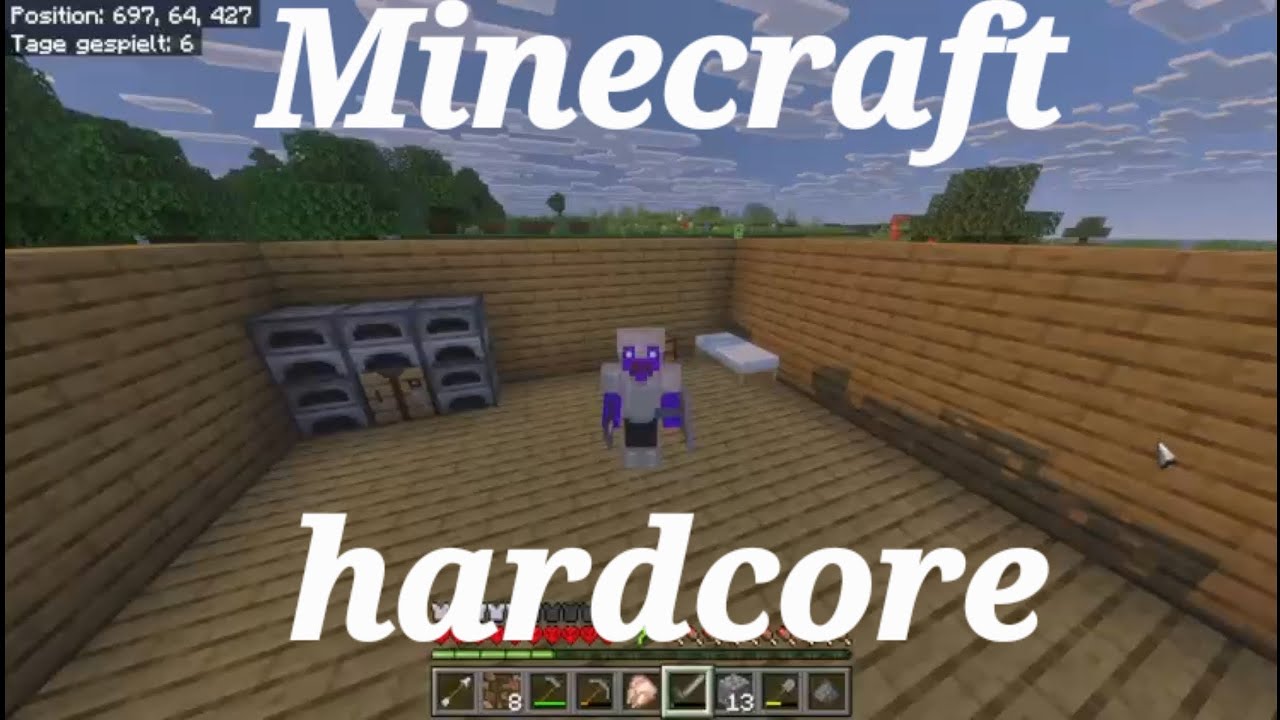 [GERMAN]  Ein neuer Start Minecraft hardcore Tag 1