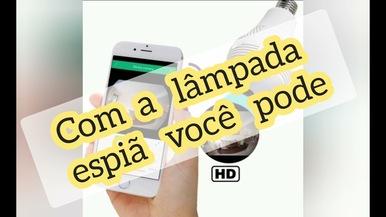 L&acirc;mpada Espi&atilde; - C&acirc;mera para vigiar seu pet