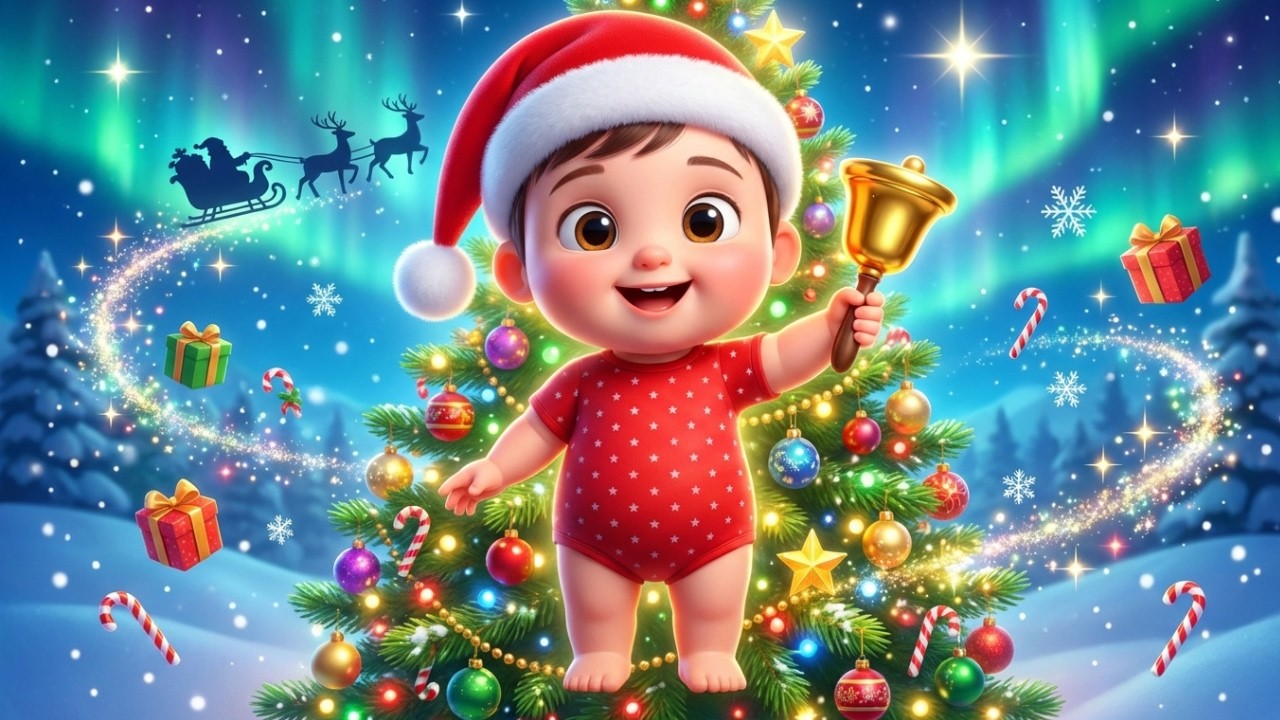 Jingle Bells 🎄 Christmas Song for Kids | Tiny Bloom Kids