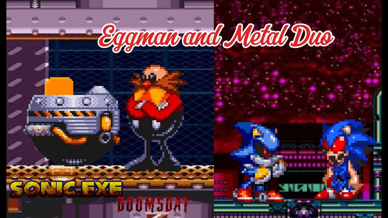 The Villain and his robot survive (Eggman Solo with Metal Sonic) Sonic.exe: The Doomsday