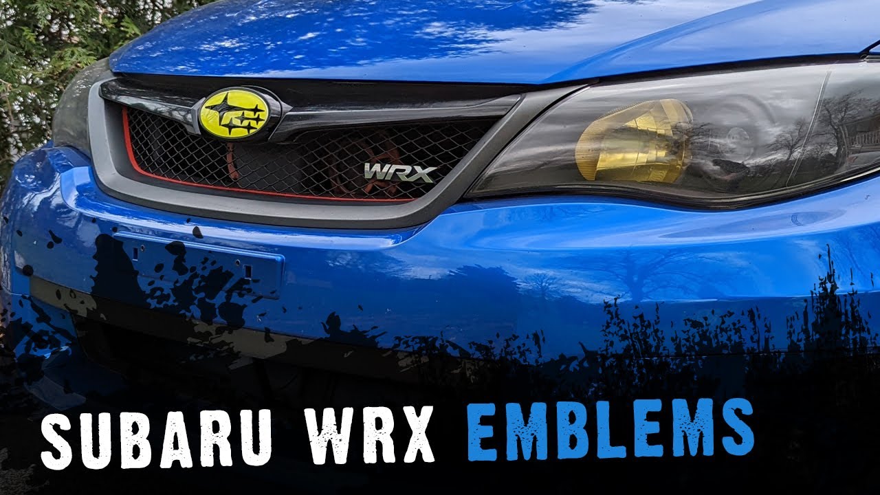 Замена эмблемы Subaru WRX на моем WRX 2012 года