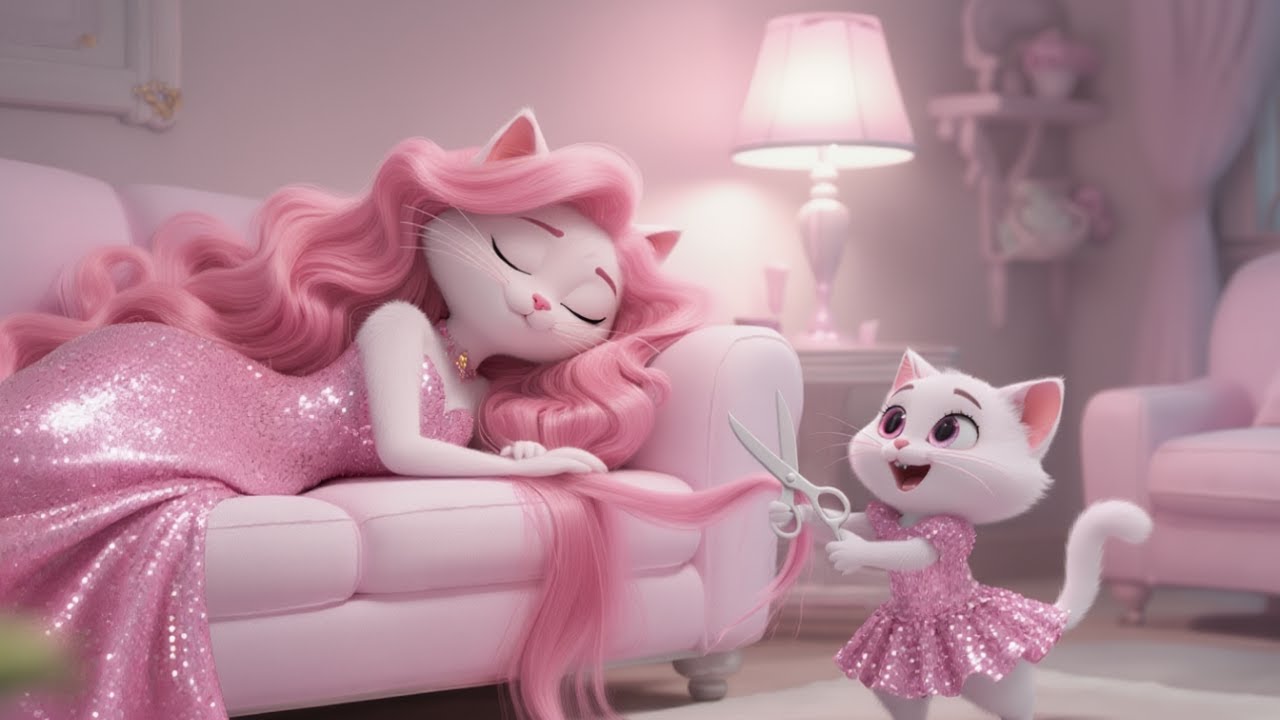 OMG!✂️ Cute Kitten Cuts Mom Cat’s Hair to Buy Teddy Bear | AI Cat Story🐾